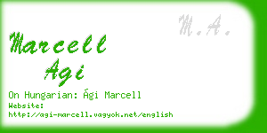 marcell agi business card