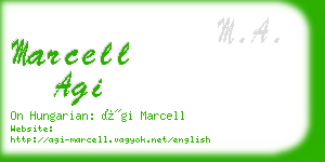 marcell agi business card